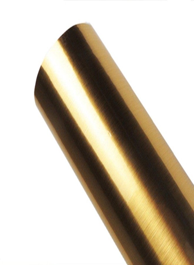 Teemall Metal Look Film Vinyl Self Adhesive Gold Texture Waterproof Anti Greasy Counter Top Peel Stick Metallic Gloss Shelf Liner for Kitchen Cabinet 15.6inch by 79inch - Image 5
